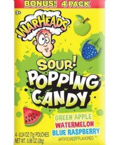 Warheads 4 pack Sour Popping Candy 1oz