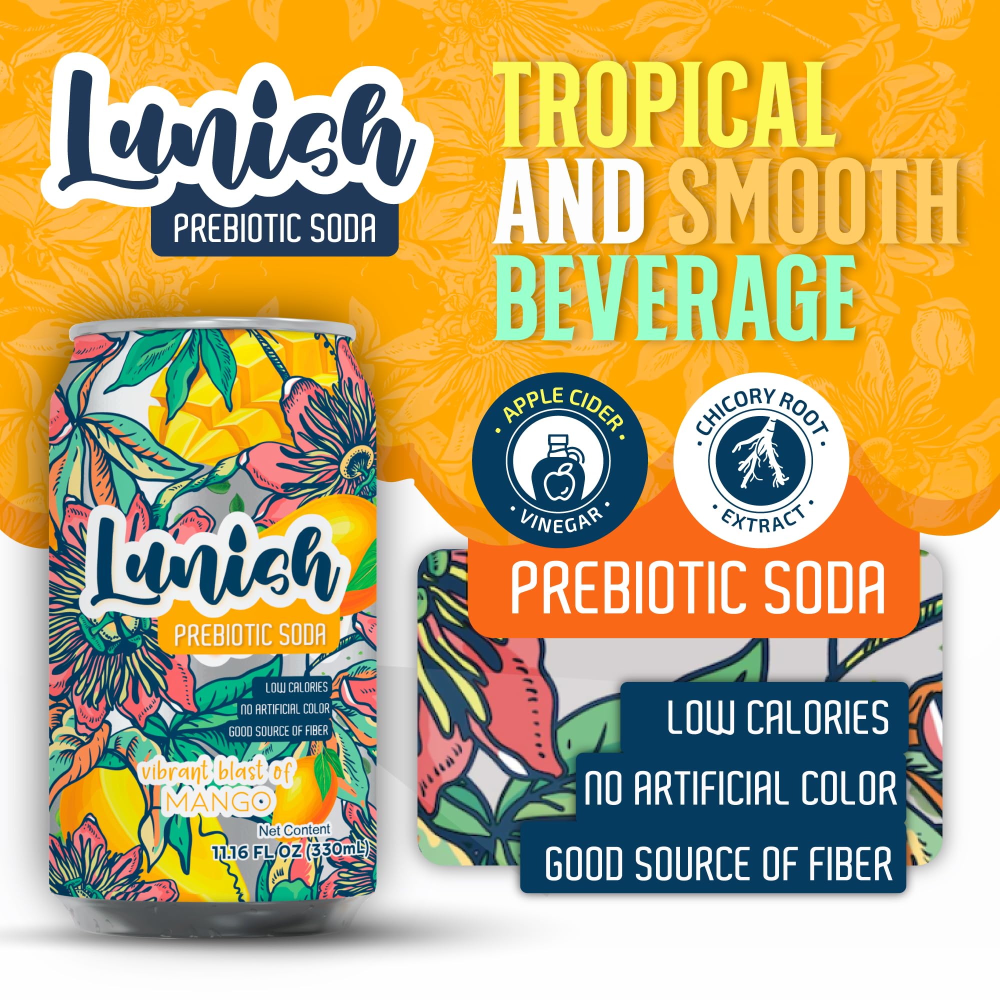 Lunish Prebiotic Soda 12oz