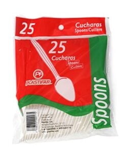 Plastifar 25ct Spoons Cucharas