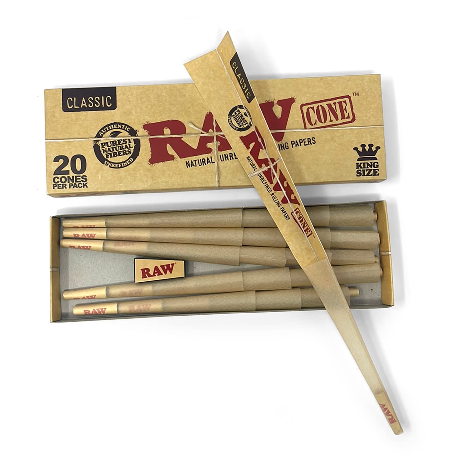 Raw Cones King Size 20pack Classic