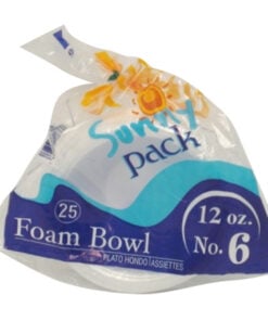 Sunny Pack Foam Bowl No6 12oz 25ct