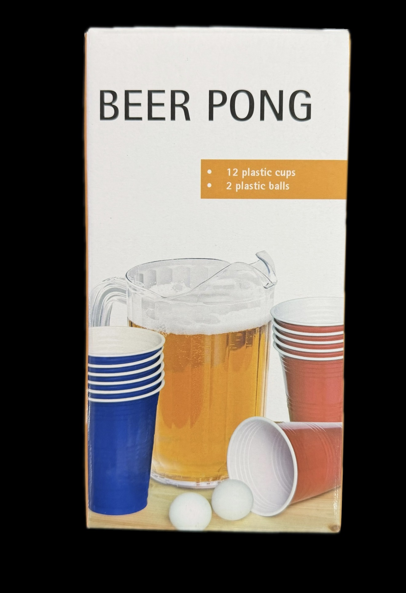 Beer Pong Set 12 cups 2 Balls