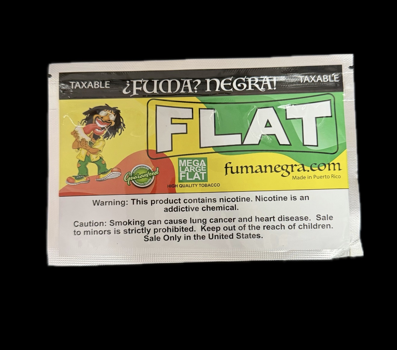 Flat Wraps Fuma Negra 4pc